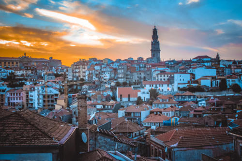 Sunset in Porto