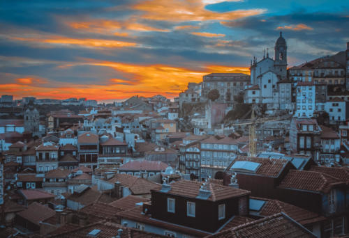 Sunset in Porto