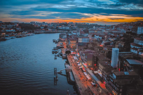 Sunset in Porto